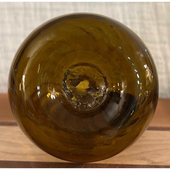 Amber Glass Hand-Blown - Picture 4 of 6